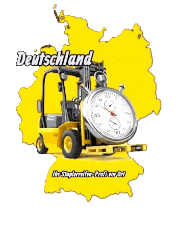 Staplerreifen montage vor ort in Deutschland
